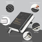 &And Per Se Lined Journal Notebook, 365 Pages, A5, 5.7'' x 8'' 100GSM Thick Paper, Journals for Writing, Hardcover Notebooks for Women Men (Black)