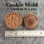Wood Cookie Stamp, 2.5 Inch (Gear CS-022)