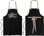 TEEAMORE Custom Embroidered Kitchen Apron Add Your Name Logo Design Cooking Baking Kitchen Chef Apron Gifts