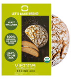 Let’s Bake Bread Organic Vienna Sourdough Rye Baking Mix - Artisan Loaf with Aromatic Spices - USDA Organic, Non-GMO, Real Sourdough, No Additives, Easy Home Baking - 17.64 oz (1 Pack)