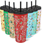 BJPKPK 22oz Tumbler With lid And Straw Stainless Steel Travel Coffee Mug Insulated Tumblers Cups,Passionate Red