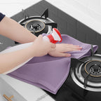 Homaxy 100% Cotton Waffle Weave Kitchen Dish Towels, Ultra Soft Absorbent Quick Drying Cleaning Towel, 13 x 28 Inches, 12-Pack, Lavender