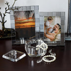 kitCom Crystal Candy Dish with Lid Hand-Cut Home Decorative Jewelry Box Candy Jar W 4" x H 3.5", Comes With Gift Box