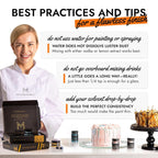 MONÉGASQUE Orange Edible Glitter for Drinks 7g – Edible Glitter for Cakes & Cocktails - Orange Luster Dust for Cocktail, Halloween Cake, & Strawberries - Drink, Food Decorations, Cake Decorating Spray