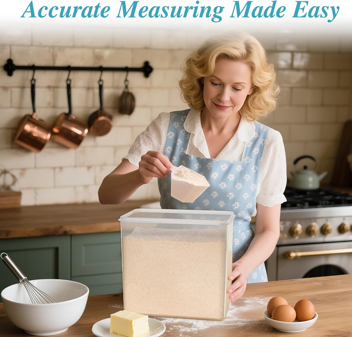 Vtopmart 8.5L 2 Pack Extra Large Flour Sugar Storage Containers for 20lbs flour, Airtight Kitchen Pantry Organization Canisters with Lids for Bulk food, Rice, Baking Supplies, BPA Free, Black