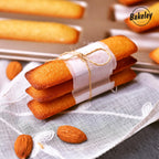 Financier Cake Pan, 12-Cavity Non-Stick Rectangle Muffin Pan Biscuits Cookies Bakeware for Oven Baking (Champagne Gold)