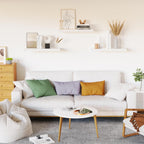 Floating Shelves for Wall, White Wood WallShelf Set of 3, 16" Wall Mounted Floating Shelf for Kitchen, Living Room, Bedroom, Bathroom Storage, Book Shelf for Walls Home Decor, Frame Display