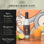 Liquid Alchemist Spicy Habanero Infused Simple Syrup for Cocktails – Real Ingredients Make our Habanero Syrup a Great Spicy Margarita Mix & Paloma Picante - Vegan, Non-GMO Sweet Heat Drink Mix (12 oz)