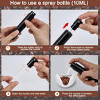 Coffee Bean Dosing Cup and RDT Spray Bottle, Espresso Coffee Stirrer 6 Needles WDT Tool- Coffee Bar Accessories for Coffee Lovers - 3 Pcs