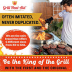 GRILL HEAT AID BBQ Grill Gloves Heat Proof for Grilling – Fireproof 1472°F Heat-Resistant Grill Mitts for Outdoor Barbecue and Smoker, Campfire, Fire Pit, Oven Glove with Fingers for Baking Pizza