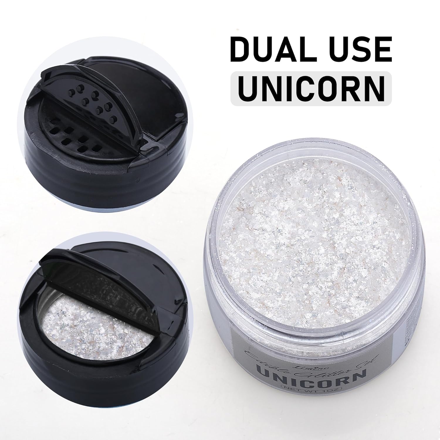 Edible Glitter - 30g Edible Luster Dust Metallic Food Grade Coloring Glitter for Drinks, Baking, Cake Decorating - Edible Dust Powder Shimmer Sprinkle Powder for Icing, Cocktail, Candy (Unicorn)