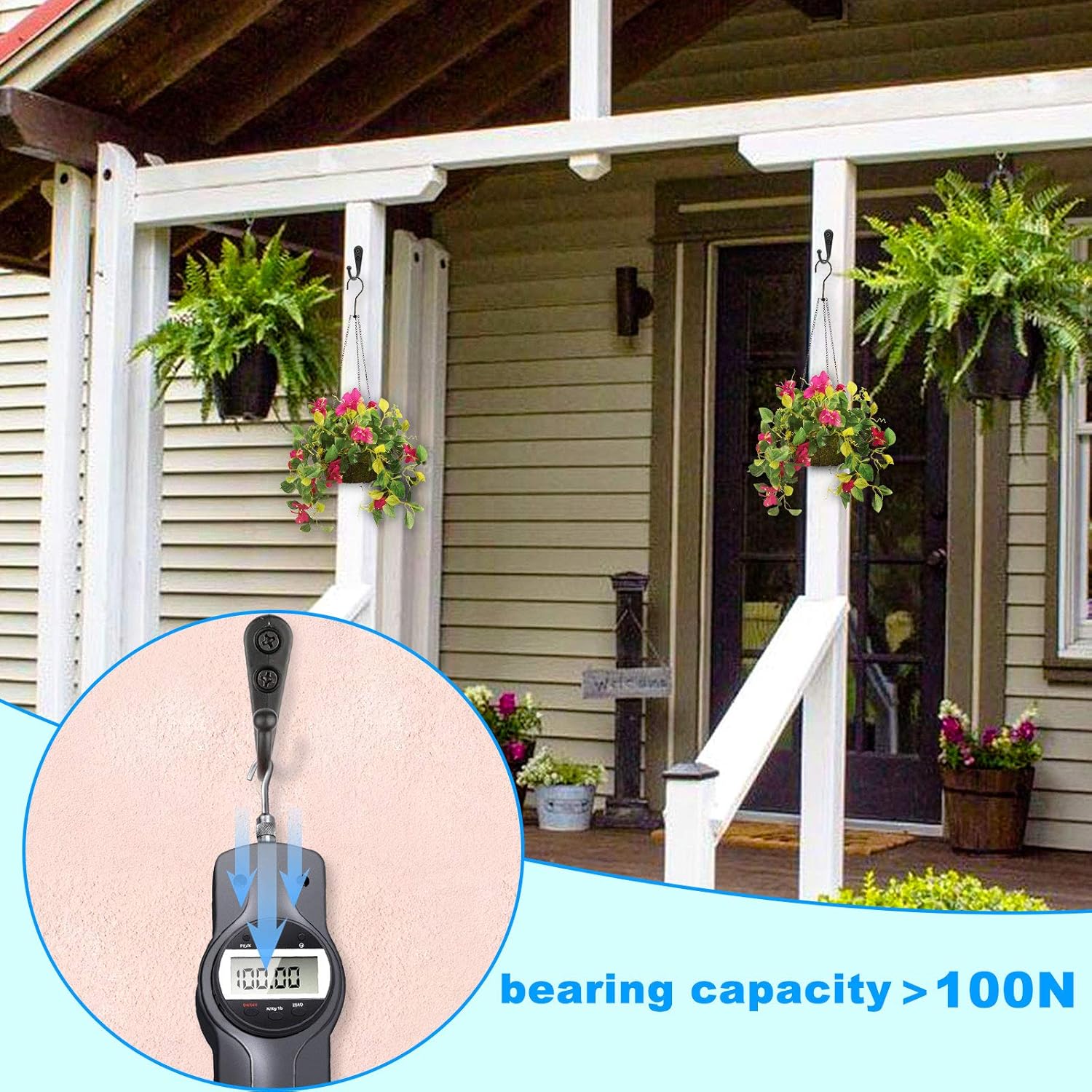 25 Pcs Black Wall Mounted Coat Hooks, Hanger Hook with 50 Pieces Screws for Hanging Hat, Towel, Key, Robe, Coats, Scarf, Bag, Cap, Coffee Cup, Mugs