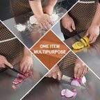 Stainless Steel Cutting Boards for Kitchen,304 Stainless Steel Chopping Boards with Lip and Non-slip silicone pad for Countertop Cutting Meats Fruits,Easy To Clean(19.6 * 23.6 * 0.06inch)