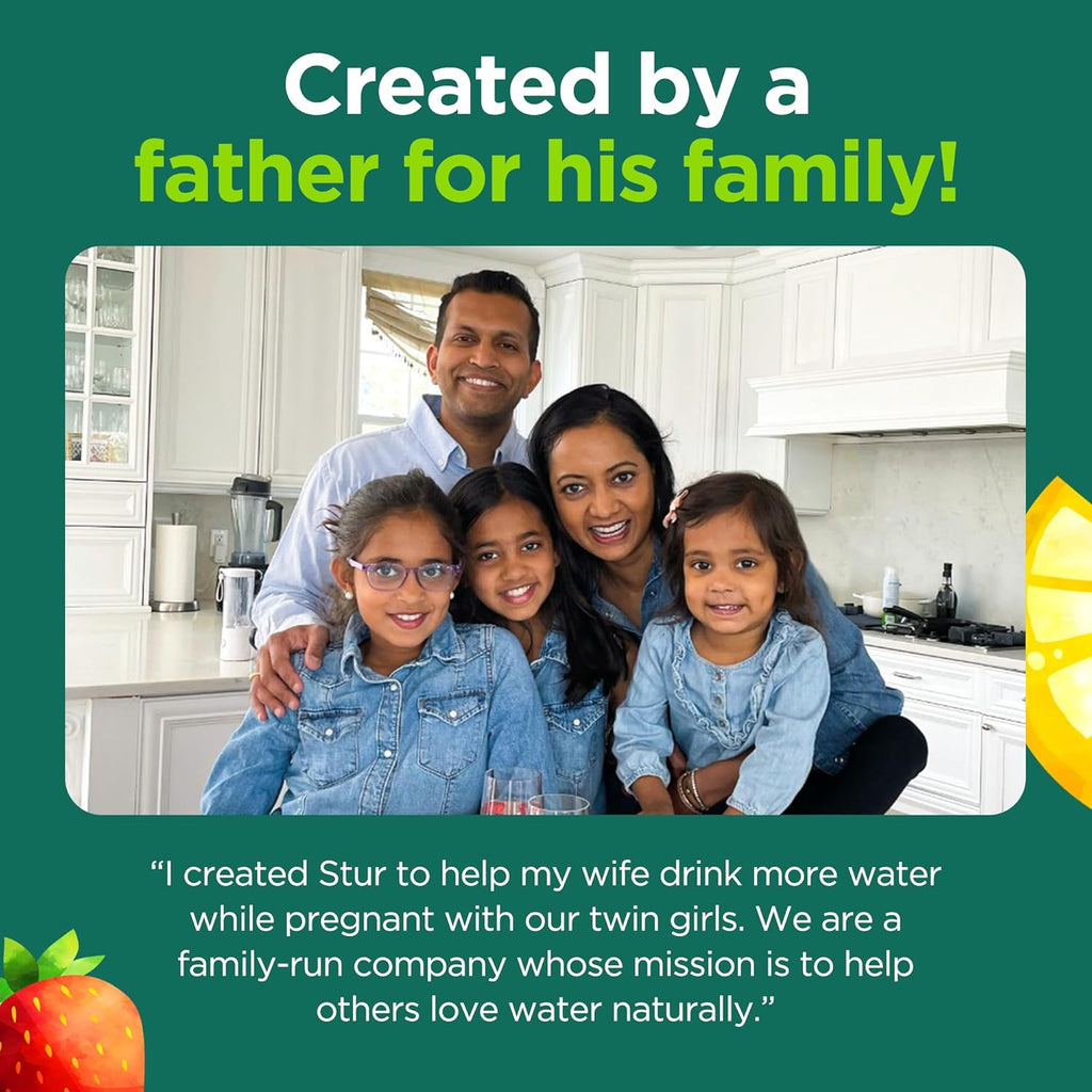 Stur Liquid Water Enhancer | Orange Clementine | Sweetened with Stevia | High in Vitamin C & Antioxidants | Sugar Free | Zero Calories | Keto | Vegan | 5 Bottles, Makes 120 Drinks