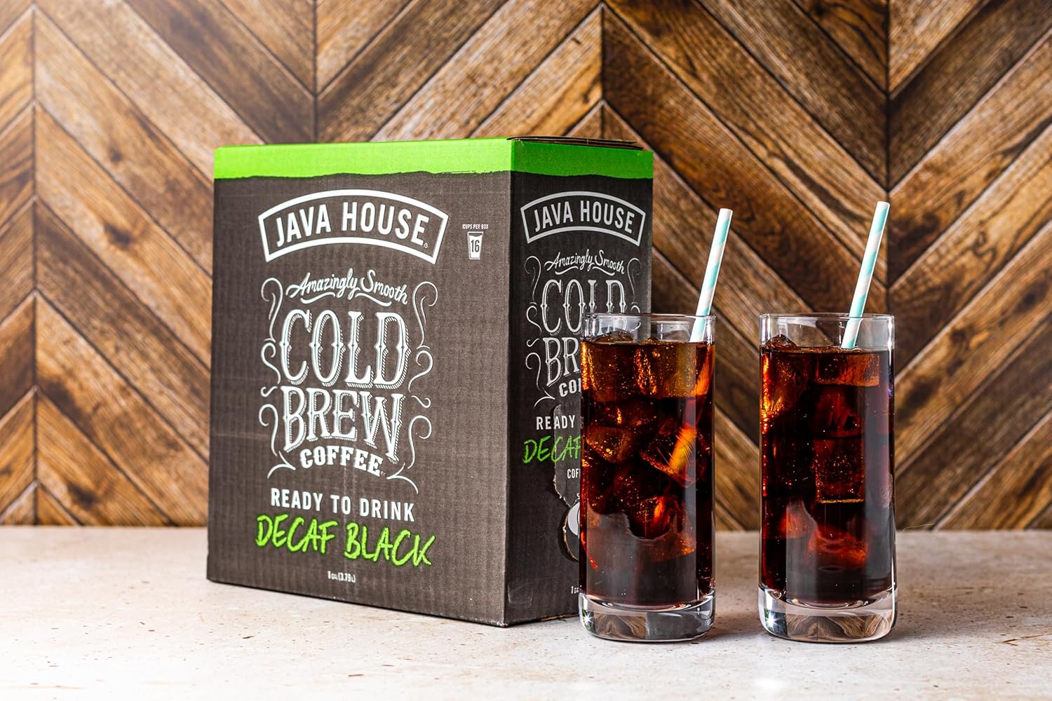 Java House Cold Brew Coffee on Tap – Premium 100% Arabica Decaf – Smooth Decaf with Chocolate & Caramel Notes – 1 Gallon Box (16 Servings) – Ready to Drink, No Caffeine, No Brewing Required, Fridge-Friendly