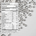 Silver Sprinkles for Cake Decorating, Star Candy Sugar, Mix Size, 150g/5.29oz, Food Grade, Cake Decoration, Cupcake Topper, Holiday, Party, Wedding Party, Birthday, Easter, Christmas Supplies