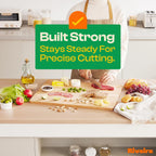 Riveira Cherry Wood Cutting Board – Gourmet Black Cherry Grandeur: 24 x 18 Wooden Cutting Board – Wooden Cutting Boards For Kitchen Decorative – Innovative Juice Grooves Cherry Wooden Chopping Board