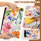 Dish Drying Mat Colorful Wildflowers Coffee Bar Mat for Countertop Rubber Backed Absorbent Hide Stain Dish Drainer Rack Pad Espresso Machine Coffee Table Dining Room Decoration 15.7 x 23.6 Inch