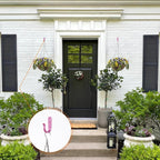 20PCS Wall Hooks for hanging, Metal Wall Hooks for Coats, Coat hooks for Wall, Heavy Duty Single Prong Wall Hooks With 40 Pieces Screws for Hanging Coats，Towel，Backpack，Hat, Dog Leashes (Pink )