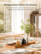 Acacia 30 Inch Large Charcuterie Boards for Party with Cheese Knife Set of 4 – Acacia Wood Serving Tray with Handles, Long Charcuterie Board, Wooden Cheese Board