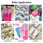 Edible Glitter for Cocktails - 12 Colors Herbeklab Luster Dust Edible Drink Glitter Food Grade Metallic Shimmer Powder Cake Sprinkles for Beverage Chocolate Candy, 5g/Bottle