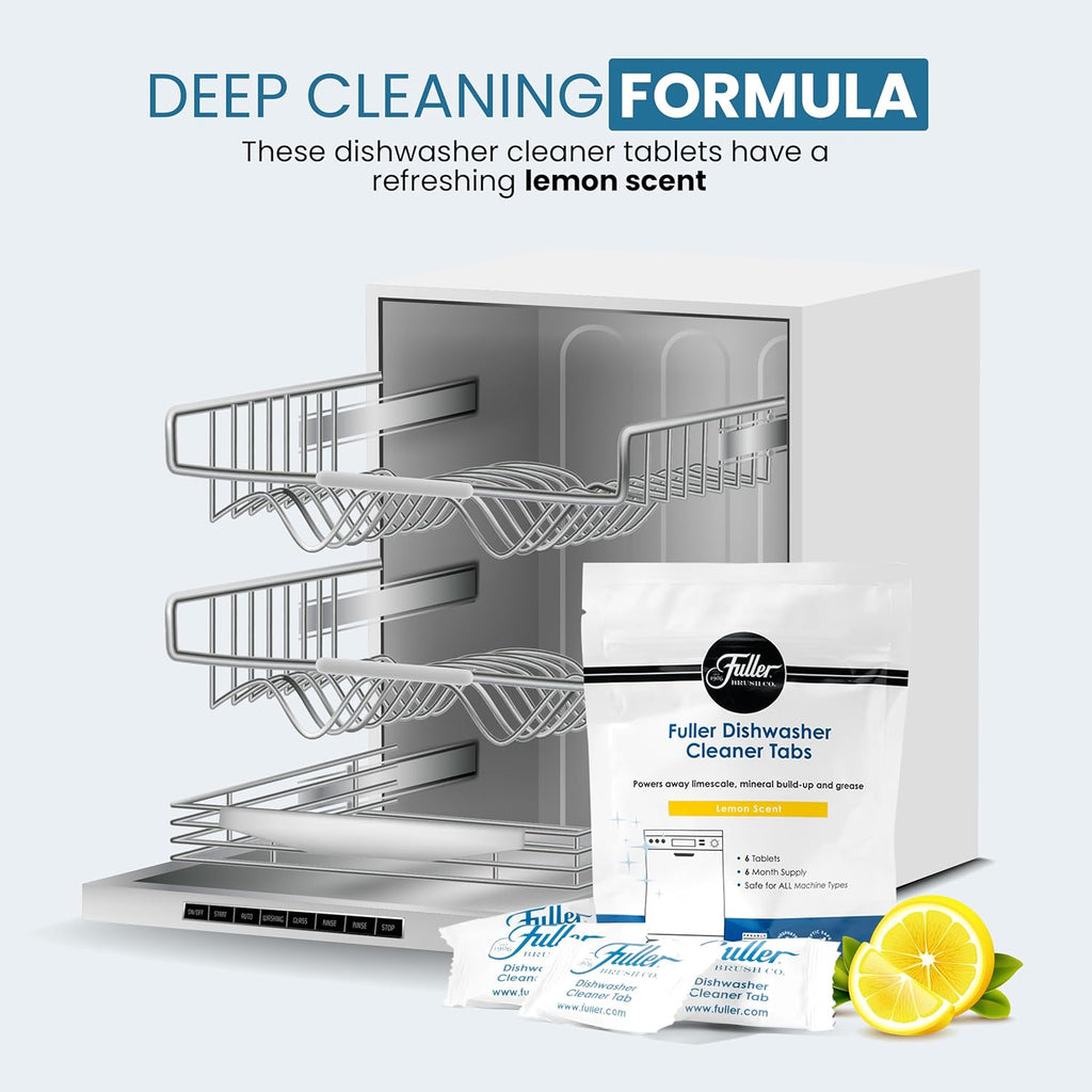 Fuller Dishwasher Cleaner Tabs - Lemon Scent