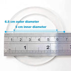 GROSCHE Milano Stovetop Espresso Maker Replacement - 3 Espresso Cup Size Silicone Gasket Seals (3 Seals) & 1 Replacement Filter Screen Kit for Moka Pots