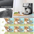 Dish Drying Mat Summer Beach Starfish Seashell Kitchen Mat 12"x19" Bsorbent Coffee Maker Mat for Dishes,Utensils Coffee Maker Pots and Pans Easy Clean Dish Slip Resistant Pad