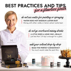 MONÉGASQUE Pink Edible Glitter for Drinks 7g – Edible Glitter for Cakes & Cocktails – Pink Luster Dust Sprinkles for Cupcakes – Cake Decorations Spray & Drink Shimmer Powder – Cake Decorating Toppers