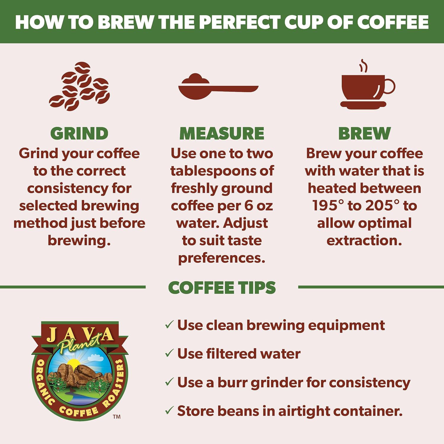 Low Acid Organic Coffee – Whole Bean, Mold-Free & Stomach Friendly by Java Planet, Peruvian Single Origin Half Caff Coffee, Medium Dark Roast, Arabica Gourmet Coffee Grade A, 1LB Bag