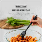 Lightyear Silicone Basting Pastry Brush Set (2 Pcs) ❘ 450°F Heat Resistant Oil Brush for Your Kitchen - Ideal For BBQ’s, Baking & Cooking | 100% Food Grade Silicone - BPA Free & Dishwasher Safe