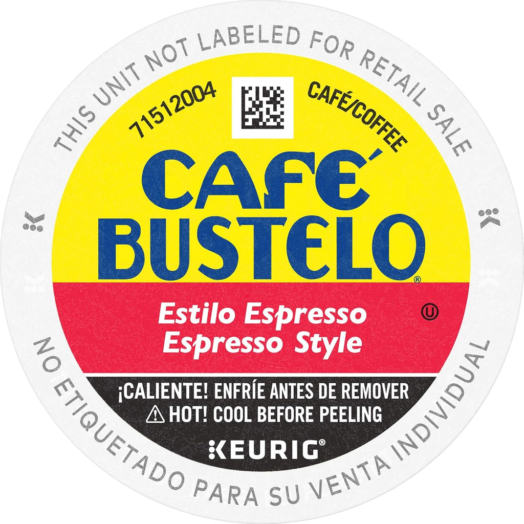 Café Bustelo Espresso Style Dark Roast Coffee, 128 Keurig K-Cup Pods