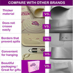 Silicone Baking Mat Set | Non-Stick Dough Rolling Pastry with Rolling Pin for Cookie Pie Crust Pizza Bread | Extra Large Dough Mat | Silicone Pastry Mat Kit Extra Thick with accessories