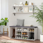 DINZI LVJ Long Wall Shelves, 47.3Inch Wall Mounted Shelves Set of 2, Extra Large Floating Storage Ledges with Sturdy Metal Brackets for Living Room, Bathroom, Bedroom, Kitchen, White