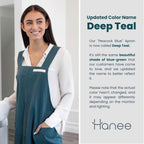 HANEE Cotton Aprons for Women and Men | Cross-Back Apron with Pockets