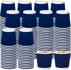 240Pack Paper Espresso Coffee Cups, 4 oz Disposable Coffee Cups,Corrugated Insulated Ripple Wall, Paper Ripple Cups for Coffee, Hot Chocolate and Hot Tea Drinks -Navy