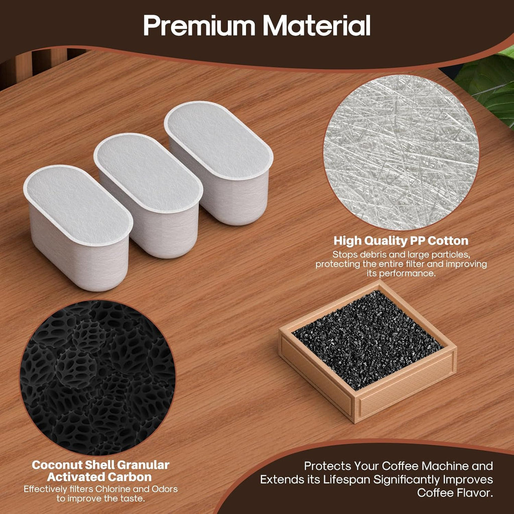 ICEPURE Coffee Machine Water Filter Compatible with Breville BWF100, Replacement for Breville Espresso Machine Filter, BWF100NA BES980XL BES920XL BES900XL BES860XL BES870XL, 12PACK