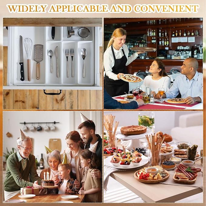 Suzile Acrylic Cutlery Storage Organizer Bin Silverware Caddy Countertop Knife Spoon and Fork Holder Kitchen 3 Section Tableware Storage Box for Cabinet Indoor Home Flatware Dining Room (Clear,M)