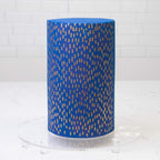 Cake Baking Stencil - Seamless Delicate Pattern for Decorating Tall Double Barrel Cake to Use with Buttercream, Royal Icing, Ganache, Paint, Airbrush (Reine)