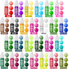 Food Coloring Liquid - 26 Vibrant Colors Food Dye, Tasteless Concentrated Food Coloring for Icing, Cake Decorating, Baking, Fondant, Baking supplies Supplies - 0.25 Fl. oz