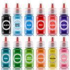 Oil Based Food Coloring for Chocolates - Jelife 12 Colors Oils Dye Set Flavorless Edible Food Color Vibrant Concentrated Neon Icing Colors for Candy Melts (6ml/Bottles)