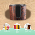 2pcs Cup Holder for Desk (2PCS Walnut Design)