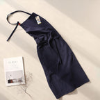 HANEE Kitchen Apron for Women & Men (9 Colors) Linen Cooking Aprons with pocket