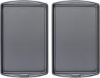 GoodCook AirPerfect Non-Stick 17” X 11" Cookie Sheet Set , Homemade, Frozen & Leftover Slices, Set of 2