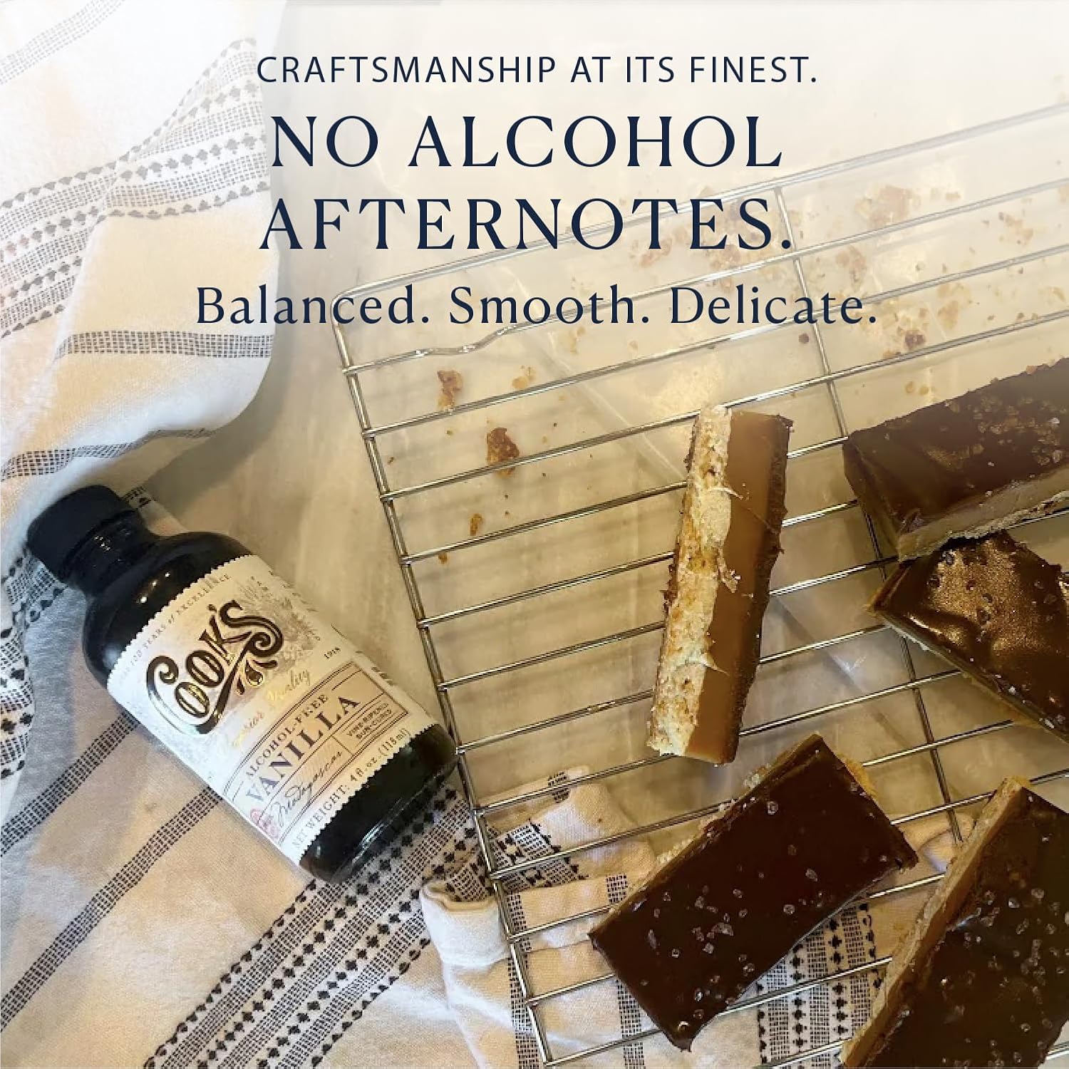 Cook's, Alcohol Free Pure Vanilla Flavoring, for Cooking, Baking, Desserts, Madagascar Vanilla Non-Alcoholic Extract Alternative, 16oz