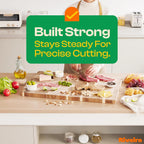 Riveira Acacia Wood Cutting Board – Gourmet Acacia Grandeur: 20 x 30 Wooden Cutting Board – Natural Wooden Cutting Boards For Kitchen Decorative – Innovative Juice Grooves Acacia Wooden Chopping Board