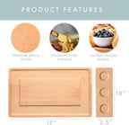 Charcuterie Boards Set - Solid Wood Cheese Board for Serving with Accessories - House Warming Gifts for New Home, Bridal Shower & Wedding Gift, Birthday Gifts for Women