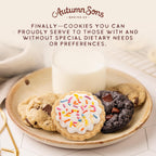 Autumn Sons Baking Co. Gluten Free Cookie Mix Variety Pack. Sugar Cookie, Chocolate Chunk & Double Chocolate Chunk. Vegan Plant Based Baking Mix. Free From 11 Common Allergens. 9.3 oz (Pack of 3)