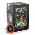 Bones Coffee Company Flavored Coffee Bones Cups Highland Grog Butterscotch Caramel | 12ct Single-Serve Coffee Pods Compatible with Keurig 1.0 & 2.0 Keurig Coffee Maker