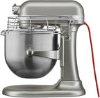 KitchenAid KSMC895CU 8-Quart Commercial Countertop Mixer with Bowl Guard, 10-Speed, Gear-Driven, Contour Silver